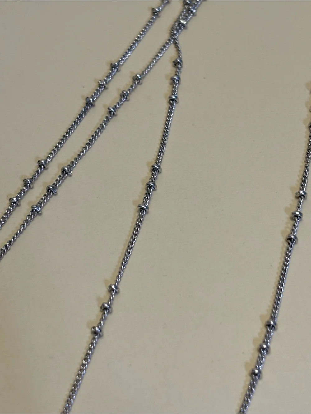J.Jill Silver-Tone Multi-Stone Pendant Necklace 35”+3”